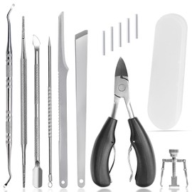 TYBYBB 9 Stück Eingewachsene Zehennägel Set Fusspflege Set Professionell Pediküre Set Zehennagel Korrektur Mit Aufbewahrungsbox, für Dicke und Eingewachsene Fußnäge