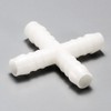 NORMA KS-06 Cross Hose Fitting, Polyacetal Resin, 0.2 inches (6