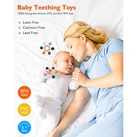akolik Juguetes Para La Dentición, Mordedor De Silicona Para Bebés Y Niños Pequeños, Sin Bpa, Mordedor Con Forma De Remo, Alivia El Dolor De La Dentición Para Bebés De 0 A 6 Y De 6 A 12 Meses (Gery)