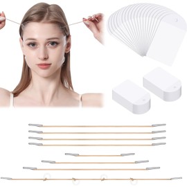 1 Set Face Tape Lifting Face Includes 60 Pieces Face Lift Tape Invisible + 8 Pull Ropes in 5 Sizes Instant Invisibility Suitable for People with Saggy Skin and Double Chin