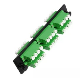 RiteAV LGX Fiber Cable Adapter Patch Panel w/6 LC Quad 12 LC Duplex Ports APC Adapters