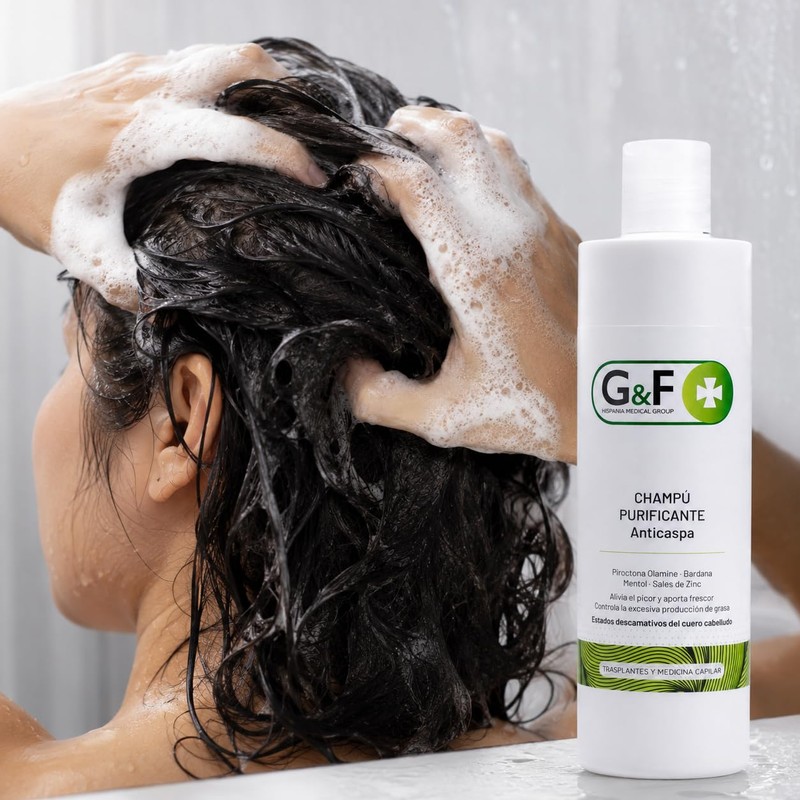 Anti-dandruff shampoo. Shampoo oily hair in a 300 ml bottle.