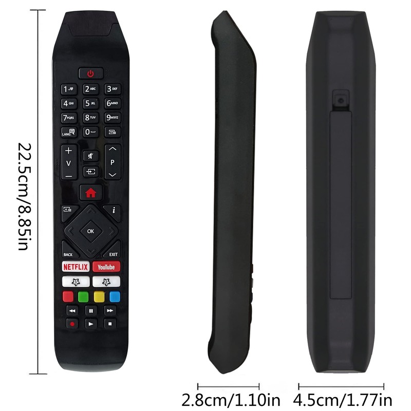 MYHGRC RC43140 Universal Remote Control for Hitachi Smart TV, No