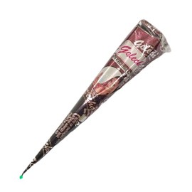 Tattoo Pen Henna Cone Color Cone Pen Ink Easy to Disappear in a Week Tattoo 1pcs (Brown B)