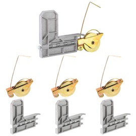 HUIKANGSHENG 4 Sets Sliding Screen Door Rollers,1-1/4" Concave Steel Ball Bearing,with Screen Door Corner Insert, Screen Door Roller Replacement Kit Compatible with Arcadia