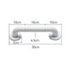 Hsthe Sea 30cm Bathroom Grab Bar with Non-Slip Handle and