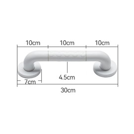 Hsthe Sea 30cm Bathroom Grab Bar with Non-Slip Handle and Luminous Circles Grab Bar for Bathtub Shower Safety Handle