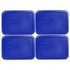 Pyrex 7210-PC 3-Cup Cadet Blue Plastic Food Storage Replacement Lid