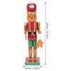 BESPORTBLE Christmas Wooden Nutcracker Gingerbread Man Handmade Wooden Nutcracker Christmas