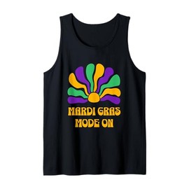 Mardi Gras Carnival Beads New Orleans French Festival Parade Tank Top