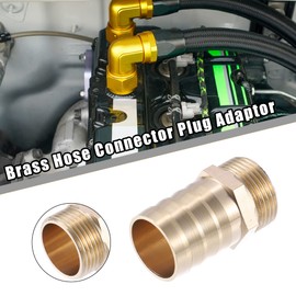A ABSOPRO Hose Connection 3/4 Inch Hose Nozzle Brass Barbed Pipe Plug Adapter 25 mm Pack of 2