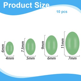 XPEX 60 Piece Fishing Pilot Ball Set, Pilot Balls Trout, Pilots Float, Oval & Round, Trout Fishing, Buoyancy Body, Trout Fishing Floating (5 Sizes)