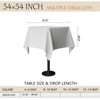 Winwingo Table Cloth Square Table Cover 54x54 Inch, Washable Stain
