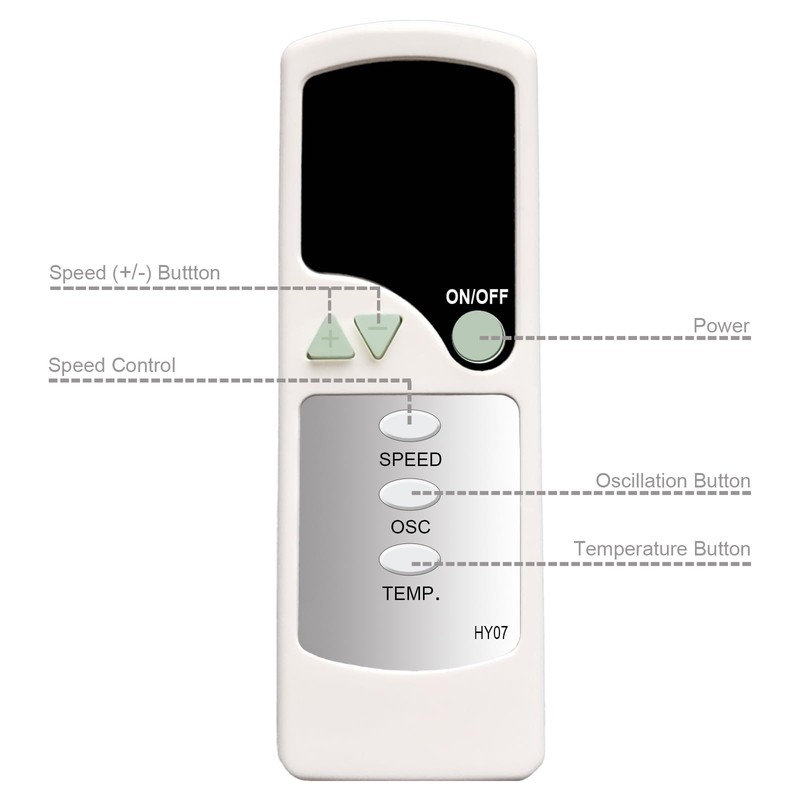 XINJISHIMIN Replacement Remote Control for Honeywell Tower Fan HY-280 Series
