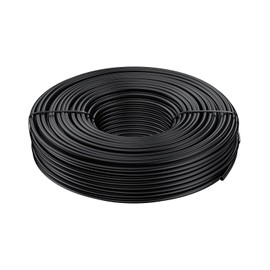 Pawfly 30.48 M Drip Irrigation Tubing 6 MM, Blank Distribution Tubing for Drip Irrigation System, Black Polyethylene Drip Line, Drip Irrigation Hose Roll for Garden Watering, Drip Irrigation Part