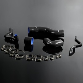 G-PLUS Silicone Intercooler Boost Hose Compatible with 1999-2005 VW Golf MK4 Bora 1.8T Black