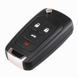 Carcasa plegable de 4 botones para llave de coche Cruze Epica Lova Camaro para Opel Impala Astra J Corsa E Insignia Zafira para Buick con hoja HU100