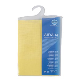 Mouldmaster Aida 14 Count Yellow, 39cm x 45cm