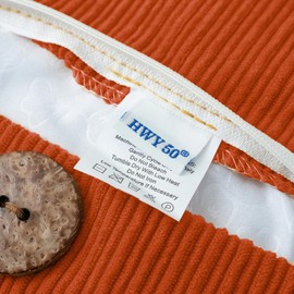 HWY 50 Decorative Throw Pillow Covers Set Cushion Cases with Triple Buttons 16x16 Inch Chenille Soft Farmhouse Accent Pillowcase for Couch Sofa Bed Living Room Pack of 2 Burnt Orange