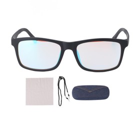 Color Blind Glasses for Men Women with Case, Red Green Blindness Correction, Deutan Protan Color Blindness, Color Enhanced