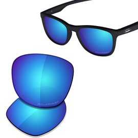 Saucer Premium Replacement Lenses for Oakley Trillbe X OO9340 Sunglasses, High Defense - Glacier Blue Polarised