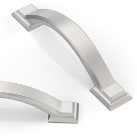 Asimerdeco 10 Pack Brushed Satin Nickel Cabinet Pulls 3 Inch(76mm) Kitchen Cabinet Handles Solid Zinc Alloy Cabinet Hardware Drawer Pulls