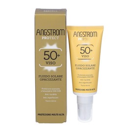 Angstrom Protect Mattierendes Sonnenfluid für das Gesicht mit LSF50+, leichtes Fluid mit Aktiv zur Vorbeugung von Pickeln, 40 ml