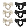 Esforzarse Set of 6 Ribbons Scrunchie Hair Ornaments Ribbon Scrunchie