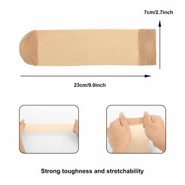 Eralove 10 Pairs Women's Nylon Ankle Short Sheer Socks(Black)