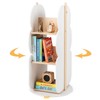 Costzon Kids Rotating Bookshelf, 360° Display Spinning Bookshelf Tower with