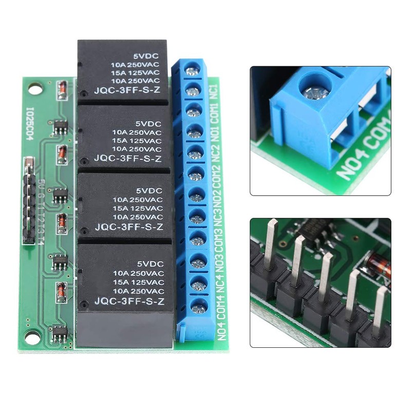YUMILI Relay Latch, 4 Channel 5 V Flip Flop Latch