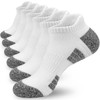 srclo Womens 6 Pairs Athletic Socks 4-7,Cushioned Trainer Ankle Socks