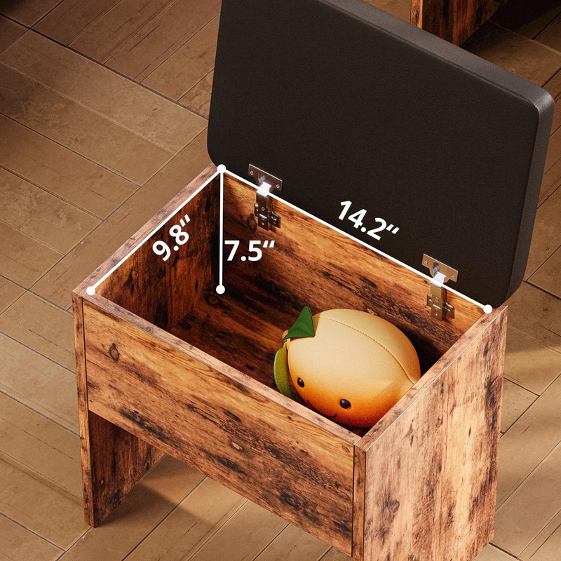 LIKIMIO Small Makeup Vanity Desk with Mirror and Lights, Vanity