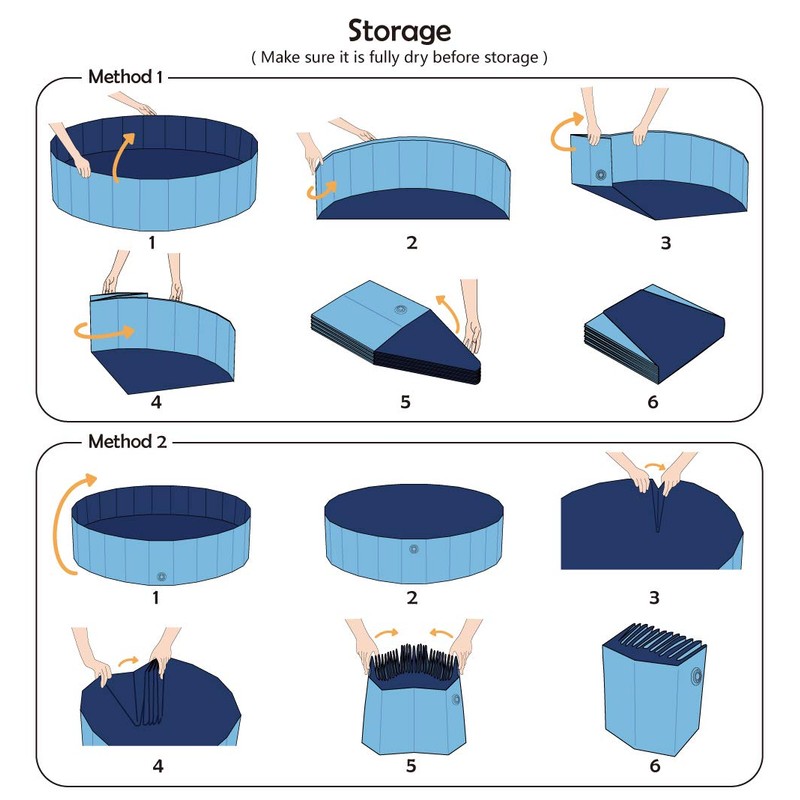 Jasonwell Foldable Dog Pet Bath Pool Collapsible Dog Pet Pool