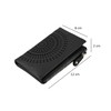 Laura Biagiotti Ladies Genuine Leather Perforated Geometric Pattern Small Compact