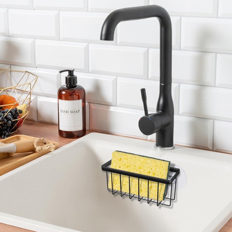 kickic Sponge Holder for Kitchen Sink,Kitchen Sponge Holder,Sink Caddy for