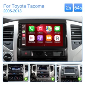 Android 13 Car Radio for Toyota Tacoma 2005 2006 2007 2008 2009 2010 2011 2012 2013, 9 inch Touchscreen Stereo with Carplay | Android Auto | Hi-Fi | Mirror Link+Backup Camera and Mic [2+64G]