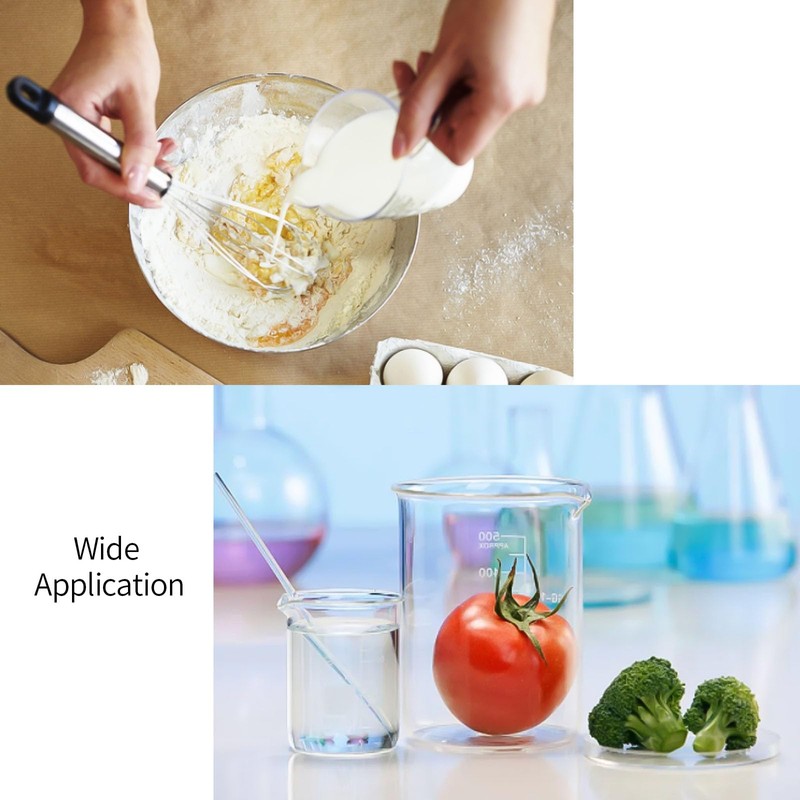 100ml Transparent Measuring Cups Measuring Jugs, Graduated Beaker Plastic Liquid