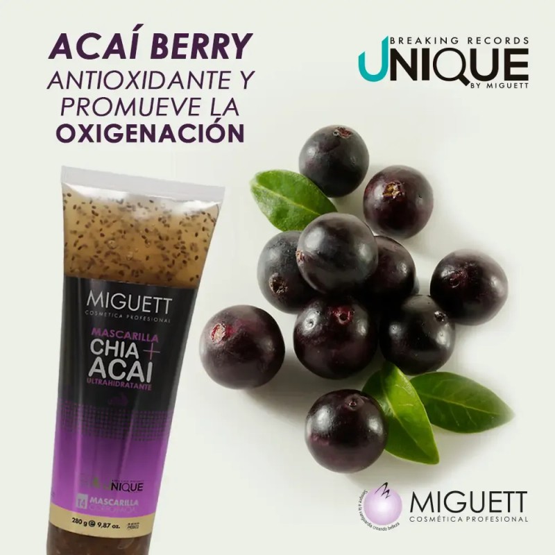 Mascarilla Corpo-facial Chía + Acai Ultrahidratante Miguett