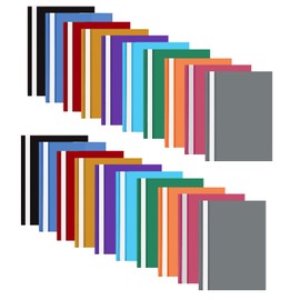 20Pcs Plastic A4 Project Folders: A4 Display Folder Presentation Folders with Clear Cover Document Organiser Plastic Files for Documents for Office School 10 Colours