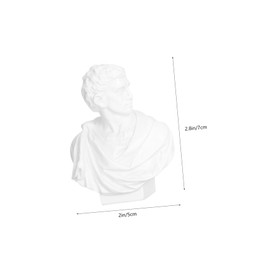 VICASKY 10Pcs Resin Portrait Sculpture Artistic Plaster Figure Ornaments for Home School Art Teaching Desktop Decoration