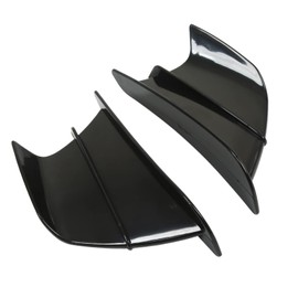 Motorcycle Side Spoiler, Motorcycle Trim Winglets Front Trim Aerodynamic Winglets Wings Replacement for 400 250 Z900 Z1000 (Glossy Black)