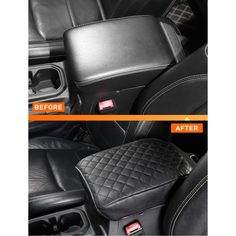 Savadicar Center Console Cover Compatible with 2018-2025 Jeep Wrangler JL