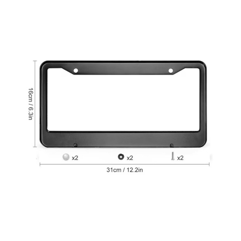 Demon Anime License Plate Frame (Thunder Breathing)