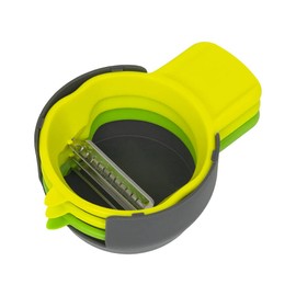 Calitek Peeler Set of 3 Vegetable and Fruit Peelers Straight Serrated Julienne Stainless Steel Blade with Nesting Design Smart Space Saving Kitchen Tools Dishwasher Safe