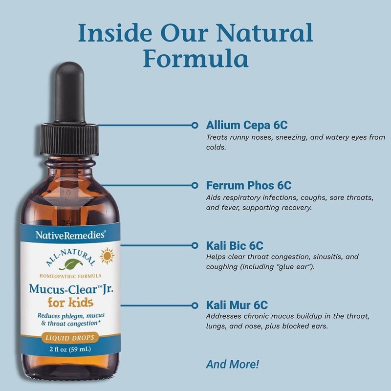 Native Remedies Mucus-Clear Jr. - Temporarily Relieves Common Cold Symptoms