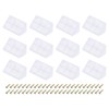 sourcing map 12 Pcs 90 Degree Plastic Corner Braces, 20x42x20mm