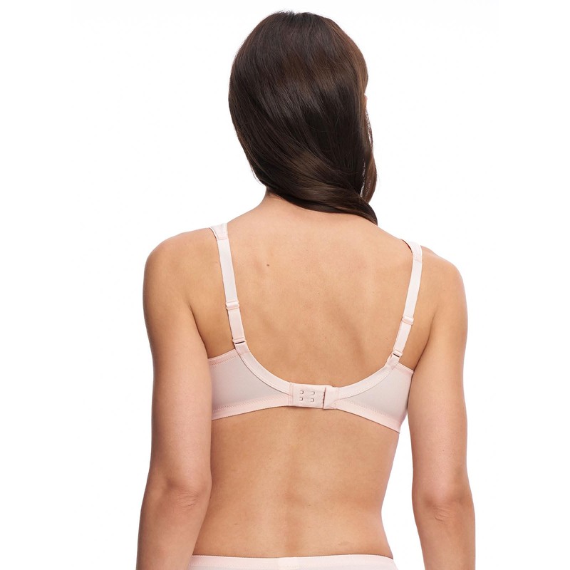 Susa Bra without underwire, minimiser bra with lace attached to