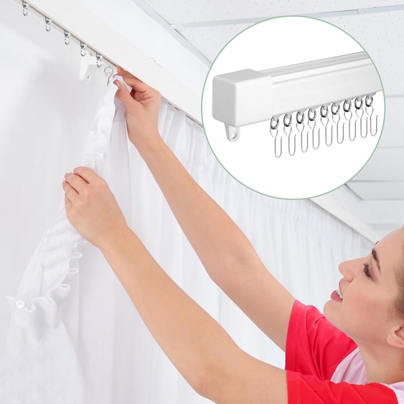 60 pieces curtain hooks, curtain hooks, S hooks, curtain hooks