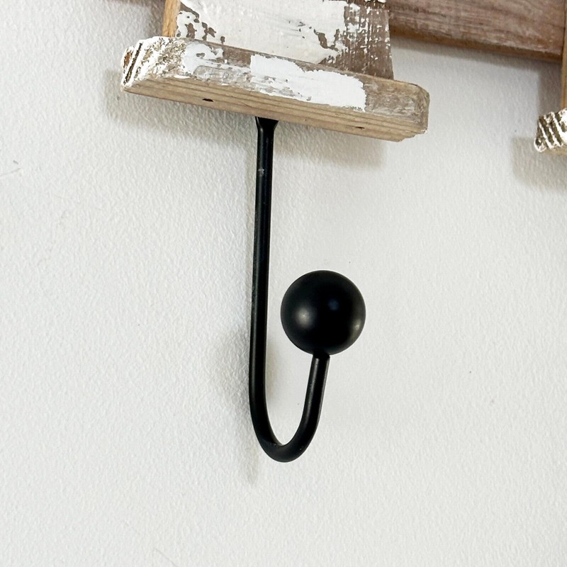 Darthome Rustic Lighthouse Wall Hooks 3 Wooden Hook Coat Keys